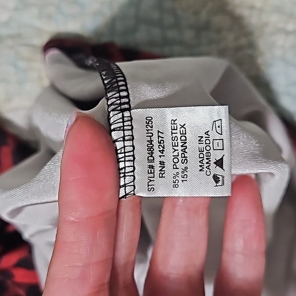 Red Leopard Print Bodycon Dress, Size Small - Picture 4 of 6